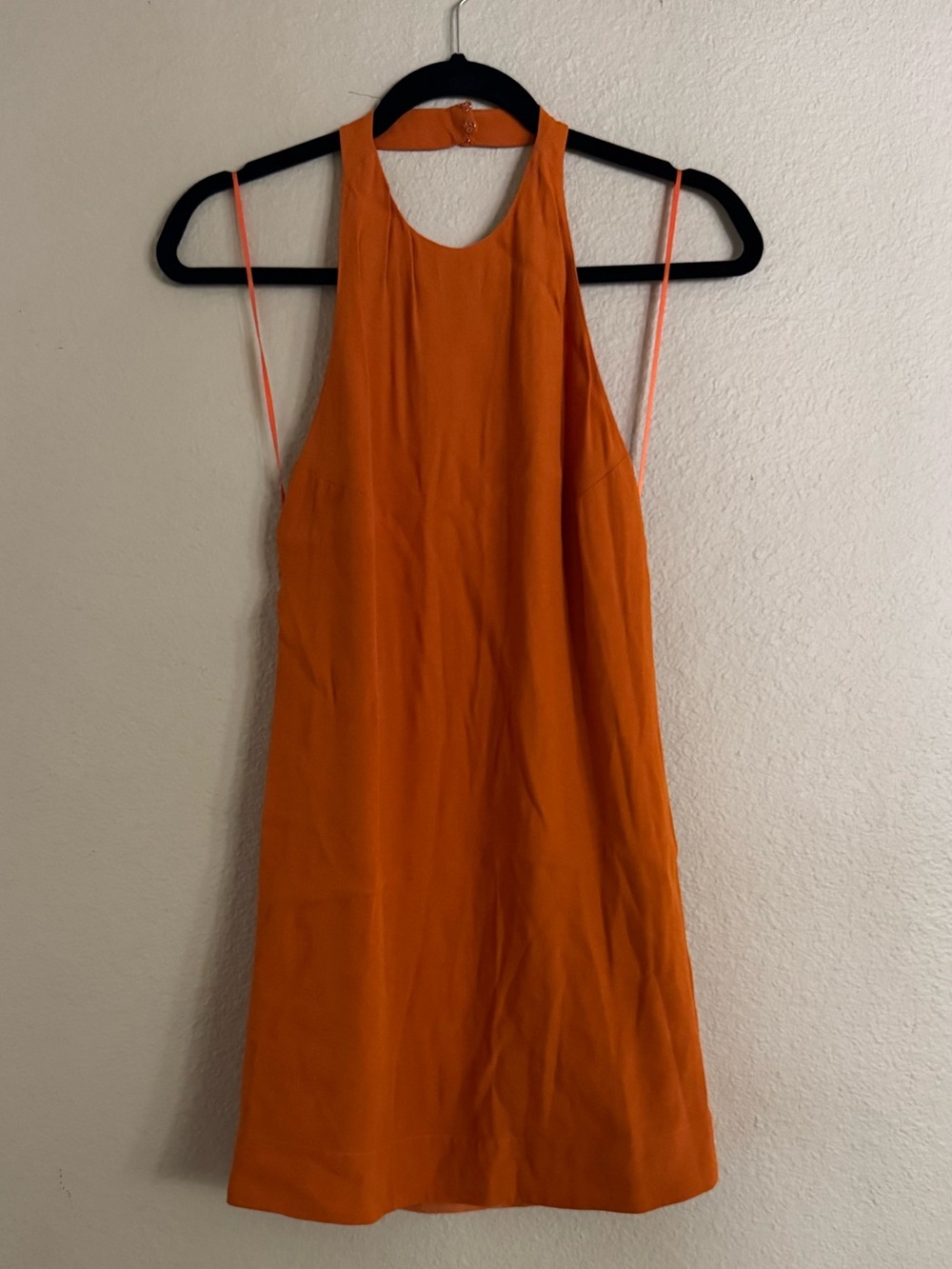 Reformation Orange Halter Mini Dress